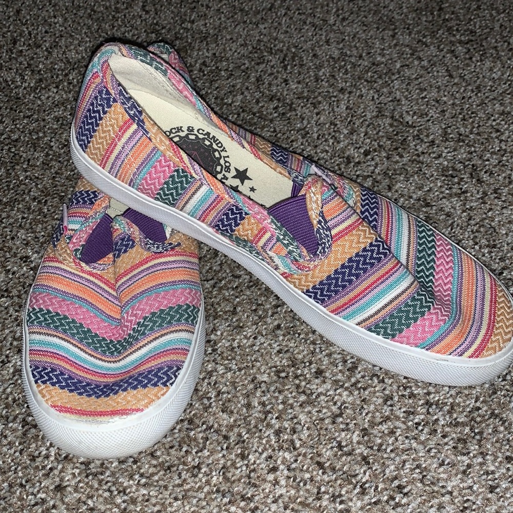 multicolored shoes